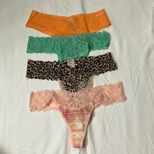 Victoria’s Secret Panties Set - Orange, Green, Leopard, Pink